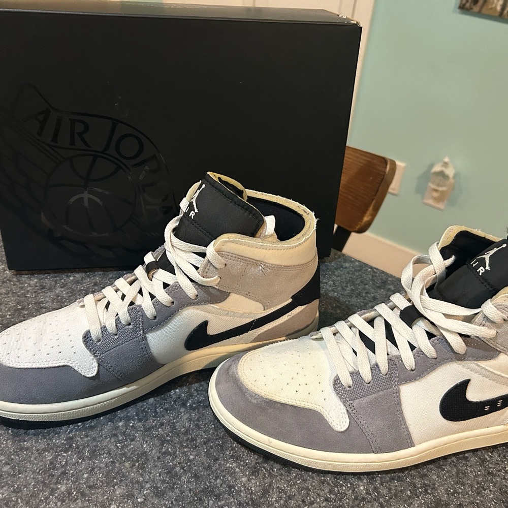 Nike air Jordan grey black and white size 9.5